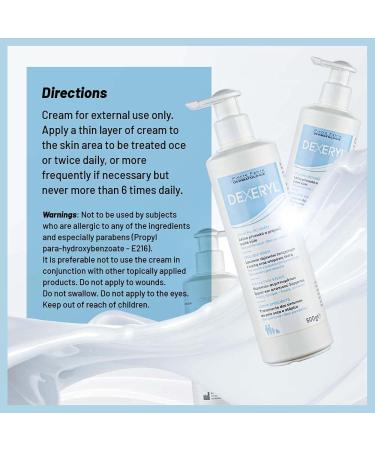 Dexeryl Cream 3x500g - Expert Care for Dry Skin Neurodermatitis Relief Paraben-Free & Fragrance-Free - Buy Online on GoSupps.com