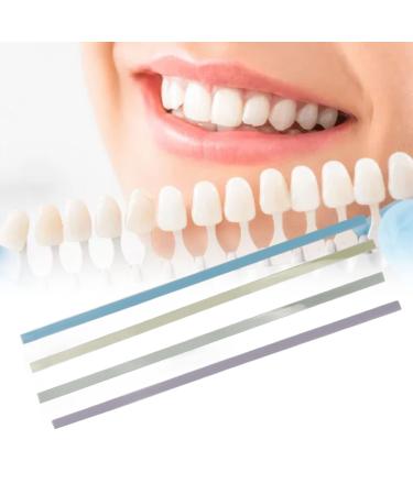 60 pieces of tooth sanding 4 x 150 mm 4 types of dental polishing strips sandpaper coarse grinding and grinding tooth grinding paper oral care for tooth lighting cleaning tartar remover