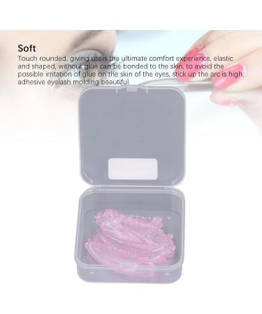 Shell Pink Lash Lift Rod Silicone Soft Extra Wide Eyelash Curling Pad 5 Pairs Touch Rounded Washable for Home and Professional Beauty Salon Use - Buy Online on GoSupps.com