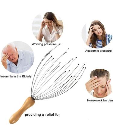 Premium 2x Head Massage Spider - 24 Claw Skin Massager for Deep Relaxation Hair Stimulation & Stress Relief - Perfect Gift! - Buy Online on GoSupps.com