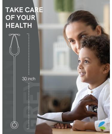 FriCARE Stethoscope - Essential for Nurses & Vet Students | FSA HSA Eligible | Grey Tubing 30 Inch Replacement Medical Diagnostic Gear - Buy Online on GoSupps.com