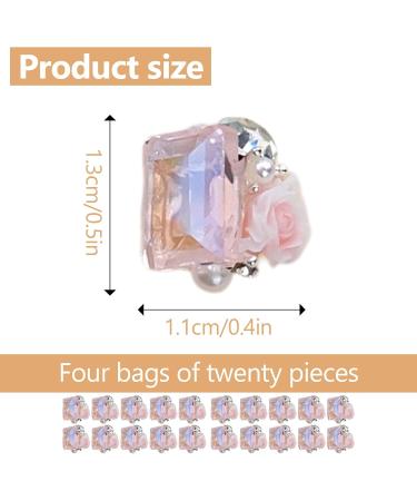 4 Pack Multi-Shaped Nail Rhinestones Cute Flower Nail Crystal Nails Art Nails Art Decorations for Party 4 Pack Nail Rhinestones Nail Flower Nail Crystal Nails Decoration Hy320 - Buy Online on GoSupps.com