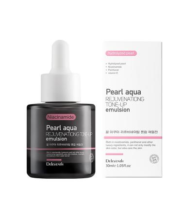 DEleventh Korean Brand Pearl Aqua Rejuvenationg Tone-Up Emulsion 30ml / with Vitamins B5 & E Anti-Aging Nourish Hydrate Reveal radiant Healthy Skin