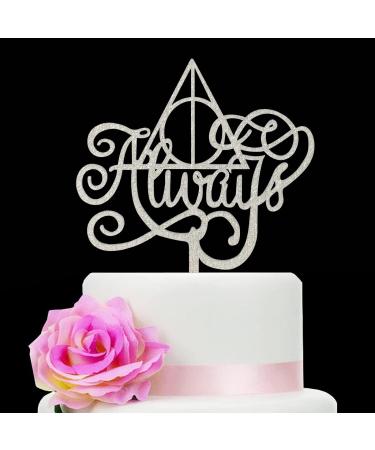 Harry Potter Always Cake Topper Always Cake Sign Inspired Wedding Cake Topper Anniversary/Bridal/Shower/Wedding Party Cake Decor After All This Time - Buy Online on GoSupps.com