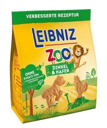 Leibniz Zoo Mini Butter Cookies - 12 Pack | Spelled & Oats Palm Oil Free Fun Animal Shapes - Perfect for Kids - Buy Online on GoSupps.com