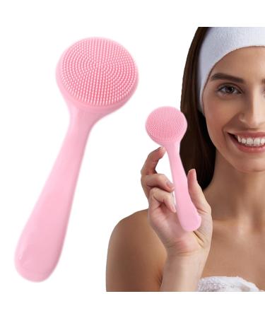 Face Scrubber Skin Friendly Waterproof Face Cleaning Scrubber Manual Facial Cleansing Brush Skin Friendly Waterproof Face Cleaning Scrubber Pink