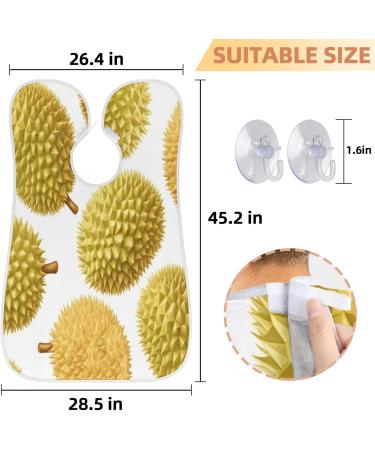 Durian Beard Bib Apron - Men's Beard Hair Catcher | Perfect Gifts for Dad & Husband - Fathers Day Anniversary Christmas - Buy Online on GoSupps.com