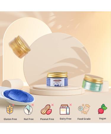E-congton Blue Edible Gloss Dust - 7g Edible Glitter for Drinks Cakes Fondant Cookies & Chocolate | Vegan & Gluten-Free - Buy Online on GoSupps.com