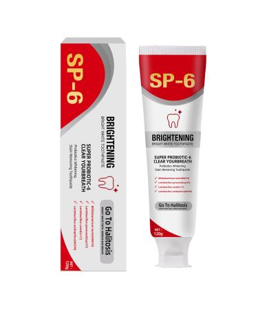 SP6 Ultra Whitening Toothpaste 120g Probiotics Clear White Toothpaste Deep Cleaning Oral Care Toothpaste SP6 probioticss Toothpaste for fresh breath confident smile