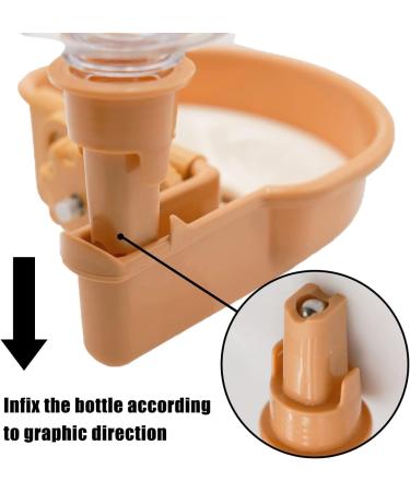 Tokayife 480ml Automatic Water Dispenser for Dogs Cats & Rabbits - Anti-Overflow Pet Drinking Fountain (Orange) - International Shipping Available - Buy Online on GoSupps.com