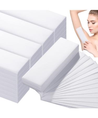 1000 Pcs Wax Strips Non Woven Waxing Strips Hair Removal Wax Strips Skin Body Facial Hair Removal Bikini Wax Strip Paper for Women Men Arms Legs Underarm Hair Eyebrow Armpit (White) - Buy Online on GoSupps.com