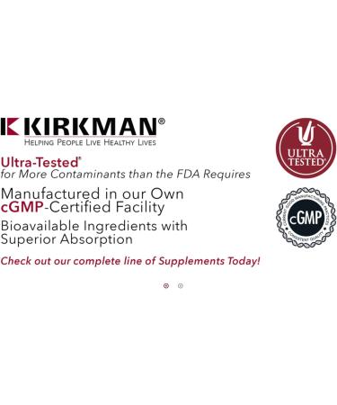 Kirkman Coenzyme Q10 25 mg - Hypoallergenic Vegan Capsules | Supports Immune System | Gluten & Casein Free | 100 Plant-Based Capsules - Buy Online on GoSupps.com