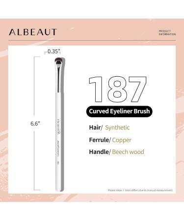 Eyeliner Brush - Crescent-Shaped Eyeliner & Brow Brush for Perfect Precision | International Shipping Available - Buy Online on GoSupps.com