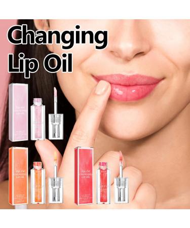 Bossup Color Changing Lip Oil V2 - Nourishing Long Lasting Non-Sticky Lip Gloss & Tint | Magic Moisturizing Pink Lip Glow - Buy Online on GoSupps.com