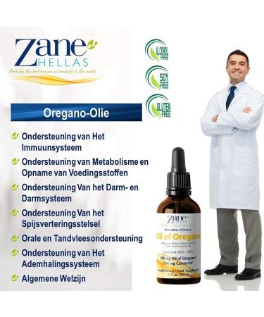 Zane Hellas 190mg Oregano Oil-164mg Carvacrol, 100% Greek Undiluted, 1fl. oz - 30ml - Buy Online on GoSupps.com