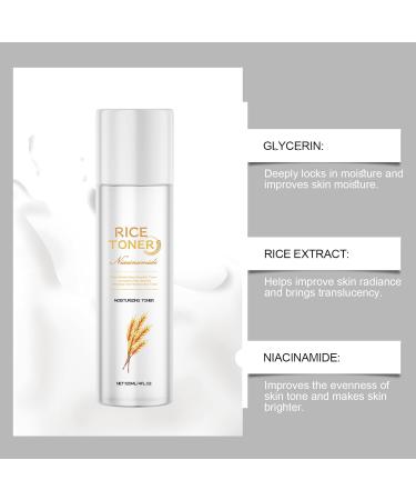 Crsetmyth Rice Pure Essential Toner 120ml Moisture Removing Milk Toner Natural Rice Face Toner Glow Toner Facial Pore Refining Facial Toner for Dry Skin Repair Sie Die Hautbarrie - Buy Online on GoSupps.com