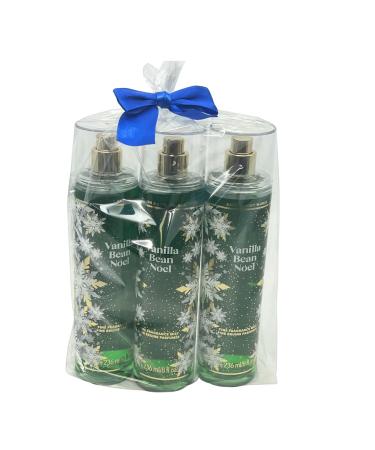 Bath & Body Works Vanilla Bean Noel Fine Fragrance Mist Gift Pack for Holiday - Lot of 3