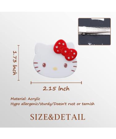 HC Red Kitty Cat Hair Clips | Cute Cartoon Hairpins for Women & Girls - Buy Online on GoSupps.com