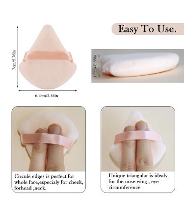 Daubigny 6 PCS Soft Triangle Powder Puff Set - Nude | Makeup & Beauty Tools - Buy Online on GoSupps.com