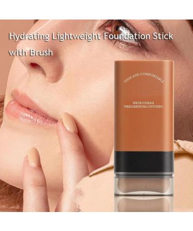 Hydrating Lightweight Foundation Stick with Brush Eraser Foundation Stick Multi-Use Foundation Stick Makeup Waterproof Thin and Comfortable Cover Blemishes (#02 Large) #02 1 count (Pack of 1) - Buy Online on GoSupps.com