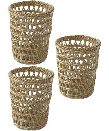 Garneck 3pcs Cup Sleeve Straw Woven Holders - Tumbler Insulator Sleeves for Hot & Cold Drinks - Buy Online on GoSupps.com
