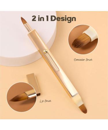 Buy 3-Pack Retractable Lip Applicator Brush Set - Professional Dustproof Makeup Brushes in Pink Red Gold - Perfect for Lipstick & Lip Gloss - Buy Online on GoSupps.com