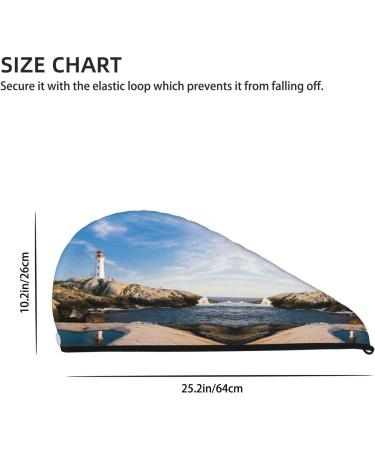 Buy Lighthouse Microfiber Hair Towel - Soft Super Absorbent Quick Dry Cap for Long Curly & Thick Hair | Coral Velvet Hair Wrap for Women - Buy Online on GoSupps.com