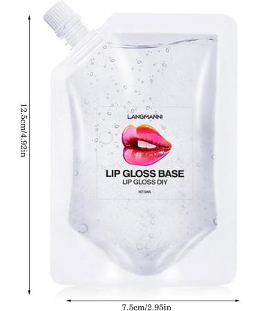 Transparent Lip Gloss Lip Gloss Base Gel Transparent Lip Gloss Base Basis Lip Makeup Primer Lip Gloss Base Diy Lip Glow Lip Gloss DIY Handmade Lip Gloss (Transparent 100ML) - Buy Online on GoSupps.com