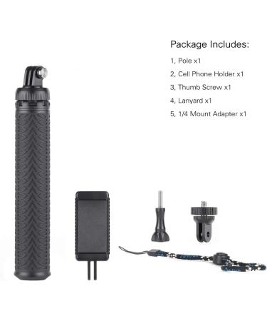 SOONSUN 3-in-1 Aluminum Selfie Stick | Waterproof Monopod for GoPro, DJI, AKASO, SJCAM | Telescoping Pole with Tripod Stand - Buy Online on GoSupps.com