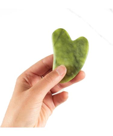 Sage Owl Gua Sha Face Massager Tool - Anti-Aging Jade Stone Sculptor for Neck & Jawline - Essential Skin Care Routine Tool - Buy Online on GoSupps.com