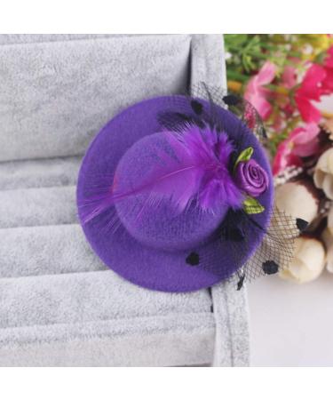 Toyandona Mini Hat Hair Clips - 12 Piece Cute Fascinator Clips for Girls | Stylish Hairpins in Random Colors - Buy Online on GoSupps.com