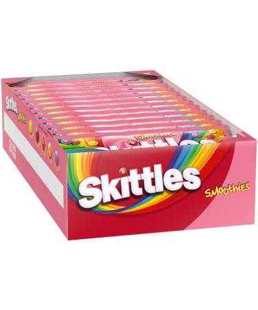 SKITTLES Smoothies Chewy Candy Bulk Pack, Full Size, 1.76 oz Bag (Pack of 24)