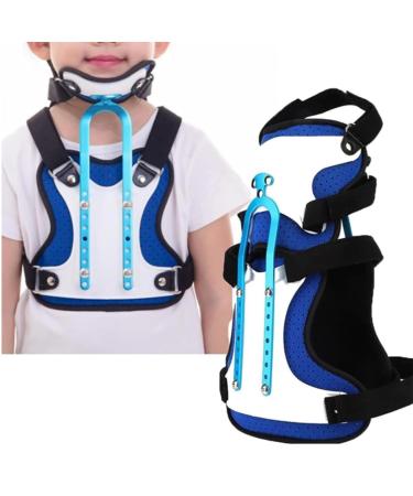 SFKLYU Children Spine Orthosis Back Brace Neck Support Cervical Spine Postoperative Fixed Support Rehabilitation Device Adjustable Cervical Oblique Brace Protective Gear