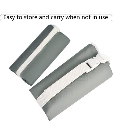 Yakuss Wet Dry Bag for Baby Cloth Diapers Waterproof, Reusable, Two Zippered Pockets, Stroller Strap Travel, Beach, Pool, Gym Bag Grey - Buy Online on GoSupps.com