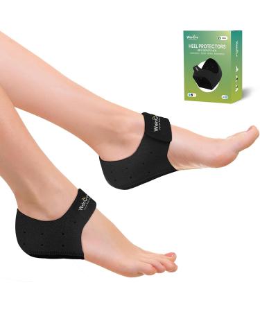 Welnove Plantar Fasciitis Gel Heel Protectors - Heel Cups for Pain Relief - Achilles Tendonitis and Cracked Heel Support - Small UK 4-7 - Buy Online on GoSupps.com