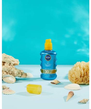 NIVEA SUN UV Dry Protect Transparent 200ml - Best SPF Sunscreen for All Skin Types - Protects Against UV Rays - Buy Online on GoSupps.com