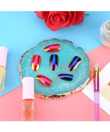 Acrylic Dappen Dish & Nail Art Palette - Green Manicure Tools for Nail Decoration | International Shipping - Buy Online on GoSupps.com