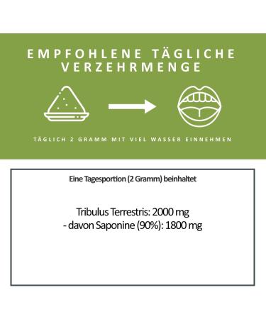 Tribulus Terrestris Extrakt Pulver 100g - Echte 90% Saponine | Spitzen Qualit t f r internationale Lieferung - Buy Online on GoSupps.com