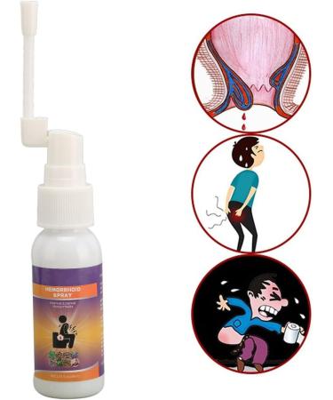 2pcs X 30ml Hemorrhoids Spray Hemorrhoid Care Liquid - Relieve Swelling Reduce Discomfort (20ml per Piece Total 60ml) - Buy Online on GoSupps.com