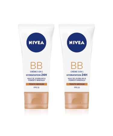 Nivea BB Cream Day Care 6-in-1 50 ml Lot de 2 Medium - Buy Online on GoSupps.com