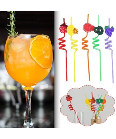 Crazy Loop Straws Reusable Party Favors Drinking Suckers Colorful Twisted Straws Carnival Restaurant A3E9 for Kids Bar Straws - Buy Online on GoSupps.com