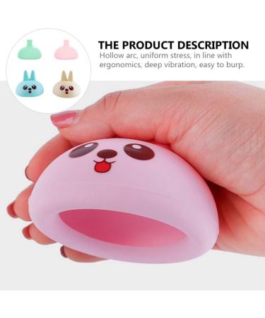DOITOOL Pressure Drum Massage Set - 4Pcs Silicone Palm Cups for Burping & Expectoration - Buy Online on GoSupps.com