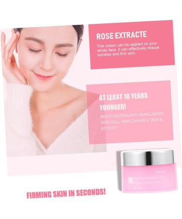 Beatifufu 1 PC Rose Essence Cream Facial Essence Oil Moisturizer Cream for Women Cream for Removing Fine Line Moisturizer Face Care Cream No Fuel Moisturizing Lotion Pink - Buy Online on GoSupps.com