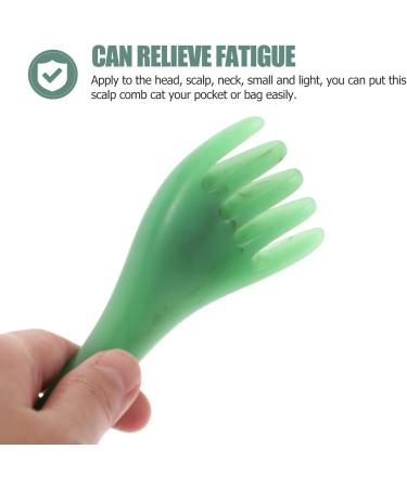 Baluue Gua Sha Face Massage Tools - 2-Piece Claw & Sparkling Head Scalp Massager - Acupuncture Pen for Neck & Skin Care - Green 16.5x5.5x3cm - Buy Online on GoSupps.com