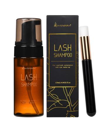 120ml eyelash shampoo for eyelash extension eyelashes shampoo lash shampoo eyelash foam clean eyelash cleaner for salon and home use (cherry blossoms120)