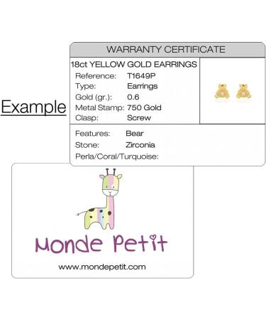 Monde Petit 9 Carat Yellow Gold Children's Bracelet - Gift Box & Certificate - International Shipping - Buy Online on GoSupps.com