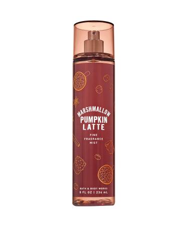Bath and Body Works MARSHMALLOW PUMPKIN LATTE Fine Fragrance Mist 8 Fluid Ounce (2019 Edition)