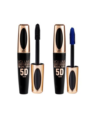 Shantou Yingji Black mascara and blue mascara water and sweat resistant no smudging long lasting makeup natural hair flow no clumping at the roots eye cream 9