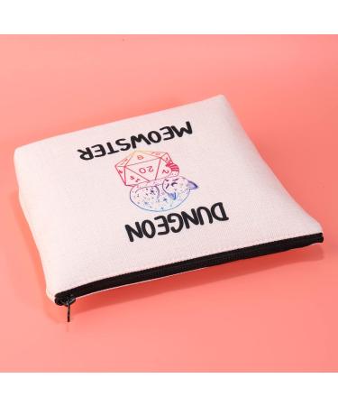 JXGZSO Dungeon Meowster Cosmetic Bag Dungeons and Cat Lover Gift Funny DND Gamer Gift Dungeon moewster  - Buy Online on GoSupps.com
