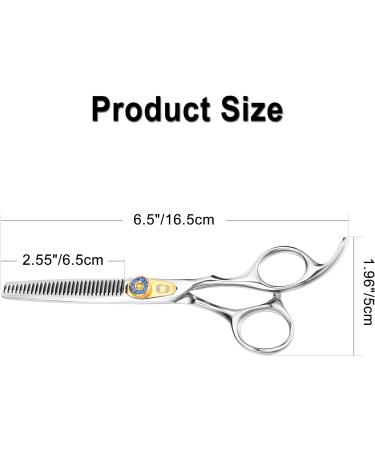 Filhome Professional Thinning Scissors for Dogs - Double Sided Stainless Steel Blades - Grooming Shears for Pets - Blue Crystal Screw - Buy Online on GoSupps.com